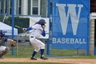 Baseball vs CGA  Wheaton College Baseball vs Coast Guard Academy during game one of the NEWMAC semi-finals playoffs. - (Photo by Keith Nordstrom) : Wheaton, baseball, NEWMAC